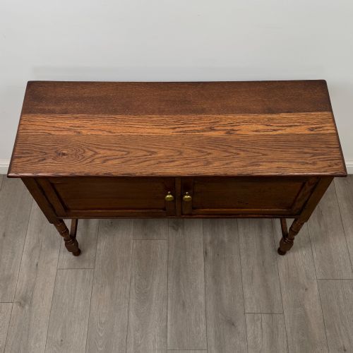 ANTIQUE 20TH CENTURY EDWARDIAN CUPBOARD IN OAK - ADDITIONAL PHOTO 9