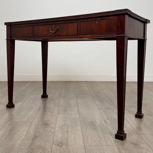 ANTIQUE 20TH CENTURY REGENCY STYLE WRITING TABLE IN MAHOGANY - ADDITIONAL PHOTO 1