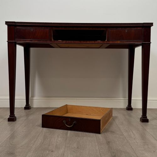 ANTIQUE 20TH CENTURY REGENCY STYLE WRITING TABLE IN MAHOGANY - ADDITIONAL PHOTO 9