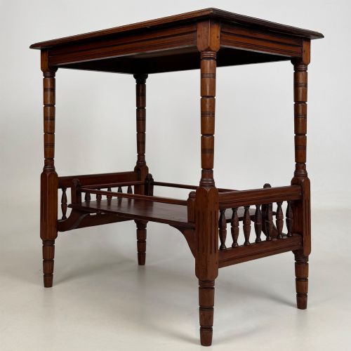 ANTIQUE 20TH CENTURY EDWARDIAN SIDE TABLE IN MAHOGANY - ADDITIONAL PHOTO 1
