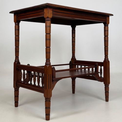 ANTIQUE 20TH CENTURY EDWARDIAN SIDE TABLE IN MAHOGANY - ADDITIONAL PHOTO 3