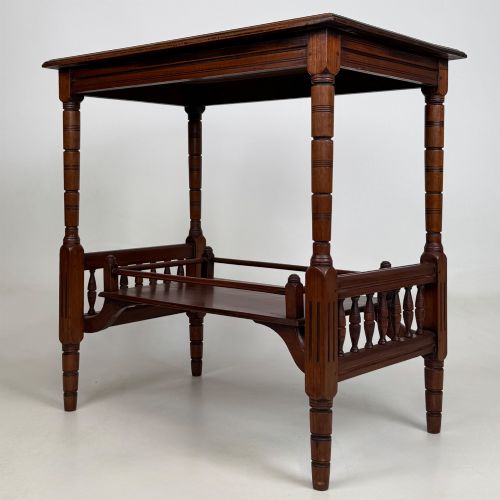 ANTIQUE 20TH CENTURY EDWARDIAN SIDE TABLE IN MAHOGANY - ADDITIONAL PHOTO 5