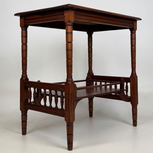 ANTIQUE 20TH CENTURY EDWARDIAN SIDE TABLE IN MAHOGANY - ADDITIONAL PHOTO 7