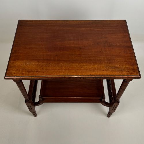 ANTIQUE 20TH CENTURY EDWARDIAN SIDE TABLE IN MAHOGANY - ADDITIONAL PHOTO 8