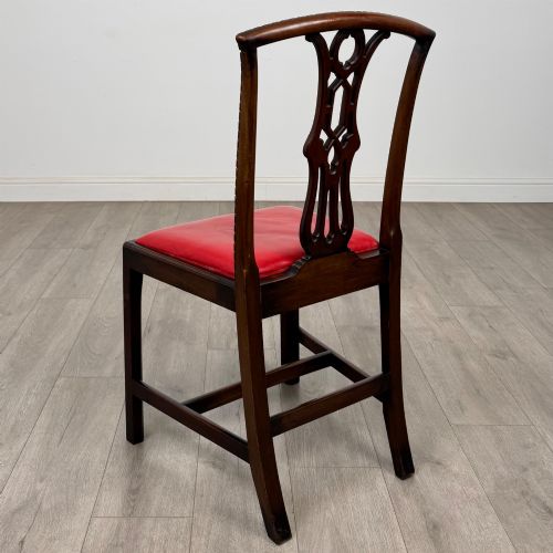 ANTIQUE 18TH CENTURY GEORGIAN SET OF 6 MAHOGANY DINING CHAIRS - ADDITIONAL PHOTO 3