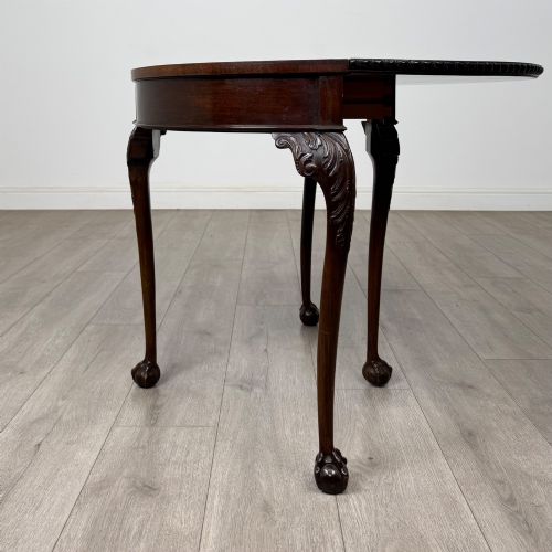 ANTIQUE 20TH CENTURY EDWARDIAN CARD TABLE IN MAHOGANY - ADDITIONAL PHOTO 3