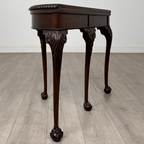 ANTIQUE 20TH CENTURY EDWARDIAN CARD TABLE IN MAHOGANY - ADDITIONAL PHOTO 4