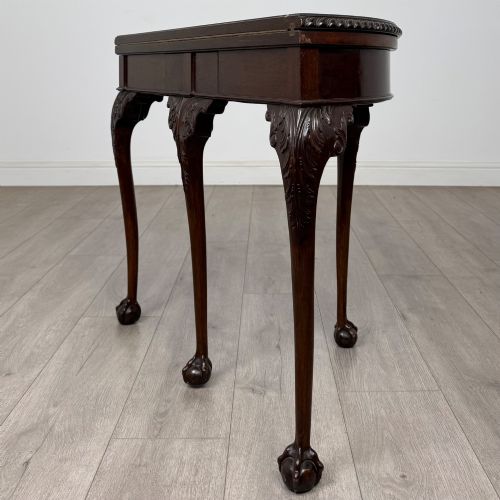 ANTIQUE 20TH CENTURY EDWARDIAN CARD TABLE IN MAHOGANY - ADDITIONAL PHOTO 6