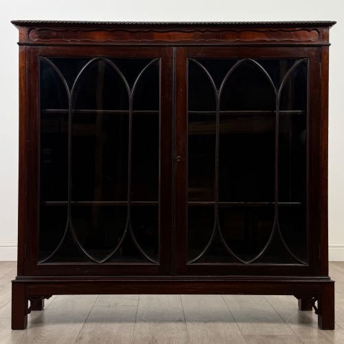 ANTIQUE 20TH CENTURY EDWARDIAN MAHOGANY DISPLAY CABINET
