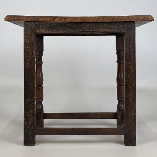 ANTIQUE 19TH CENTURY GEORGIAN STYLE SIDE TABLE IN OAK - ADDITIONAL PHOTO 4