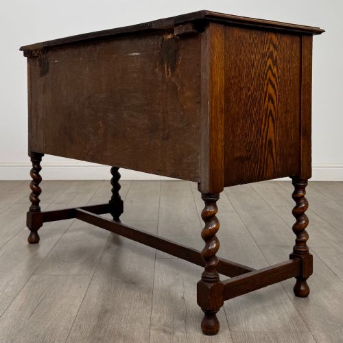 ANTIQUE 20TH CENTURY JACOBEAN STYLE CHEST OF DRAWERS IN OAK - ADDITIONAL PHOTO 5
