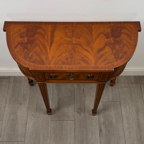 ANTIQUE 20TH CENTURY MAHOGANY SIDE TABLE BY E G HUDSON - ADDITIONAL PHOTO 8