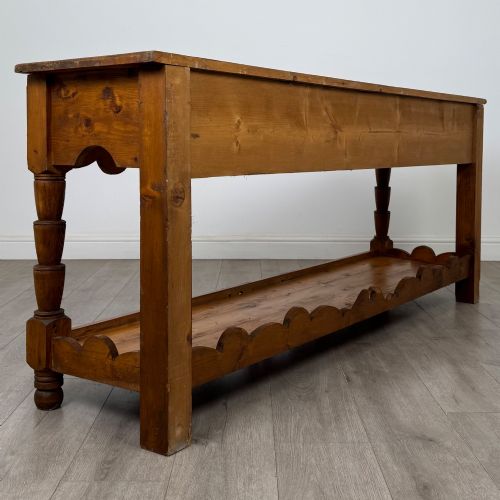 ANTIQUE 20TH CENTURY FARMHOUSE DRESSER BASE IN PINE - ADDITIONAL PHOTO 3