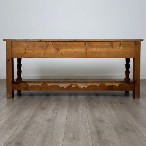 ANTIQUE 20TH CENTURY FARMHOUSE DRESSER BASE IN PINE - ADDITIONAL PHOTO 4