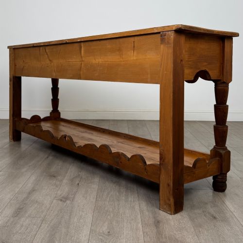 ANTIQUE 20TH CENTURY FARMHOUSE DRESSER BASE IN PINE - ADDITIONAL PHOTO 5