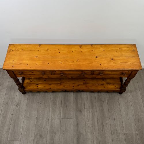 ANTIQUE 20TH CENTURY FARMHOUSE DRESSER BASE IN PINE - ADDITIONAL PHOTO 8