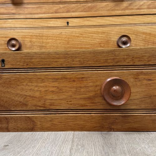 ANTIQUE 20TH CENTURY EDWARDIAN CHEST OF DRAWERS IN OAK - ADDITIONAL PHOTO 10