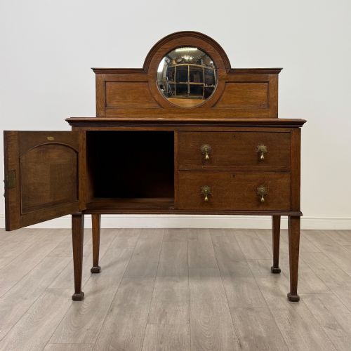 ANTIQUE 20TH CENTURY EDWARDIAN SIDEBOARD IN OAK - ADDITIONAL PHOTO 1