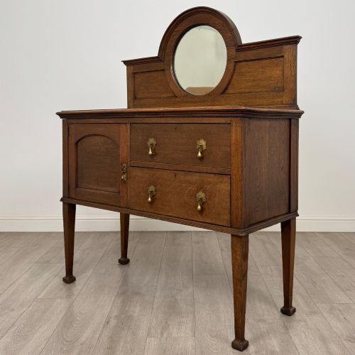 ANTIQUE 20TH CENTURY EDWARDIAN SIDEBOARD IN OAK - ADDITIONAL PHOTO 2