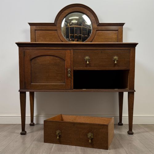ANTIQUE 20TH CENTURY EDWARDIAN SIDEBOARD IN OAK - ADDITIONAL PHOTO 10