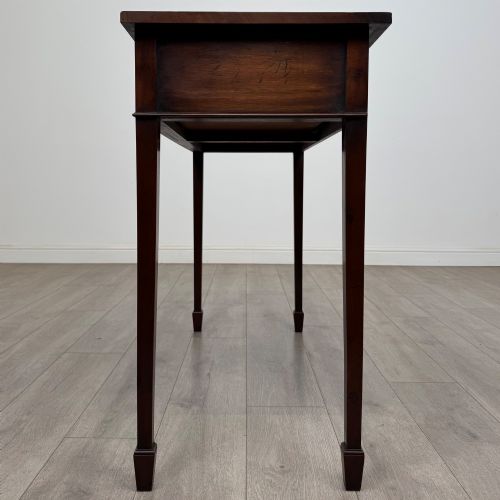 ANTIQUE 20TH CENTURY GOOD QUALITY WRITING TABLE IN MAHOGANY - ADDITIONAL PHOTO 2