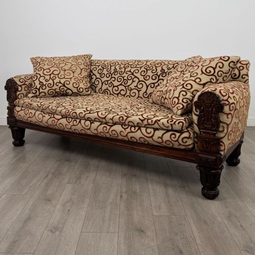ANTIQUE 19TH CENTURY GOOD QUALITY WILLIAM IV SOFA IN ROSEWOOD - ADDITIONAL PHOTO 1