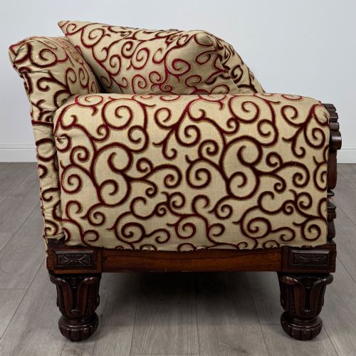 ANTIQUE 19TH CENTURY GOOD QUALITY WILLIAM IV SOFA IN ROSEWOOD - ADDITIONAL PHOTO 6