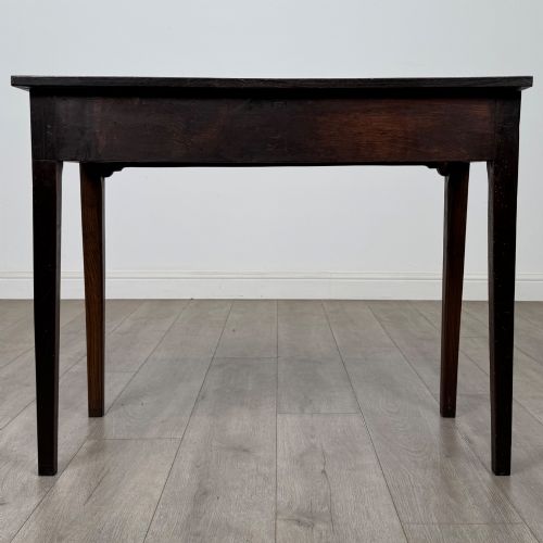 ANTIQUE 18TH CENTURY GEORGIAN WRITING TABLE IN OAK - ADDITIONAL PHOTO 4