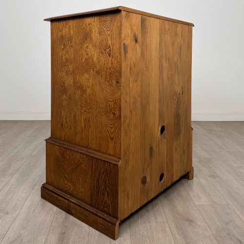 ANTIQUE 20TH CENTURY FINE QUALITY CUPBOARD IN BURR OAK - ADDITIONAL PHOTO 4