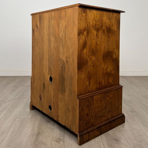 ANTIQUE 20TH CENTURY FINE QUALITY CUPBOARD IN BURR OAK - ADDITIONAL PHOTO 6