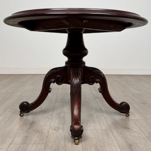 antique 19th century victorian breakfast table in mahogany - CATEGORY: ANTIQUE TABLES - DATED VICTORIAN