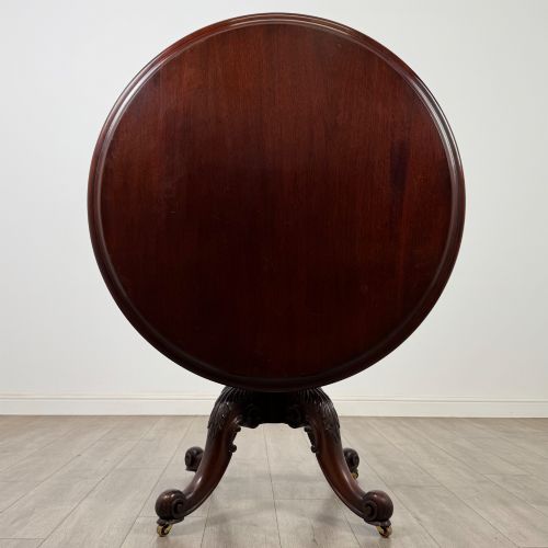 ANTIQUE 19TH CENTURY VICTORIAN BREAKFAST TABLE IN MAHOGANY - ADDITIONAL PHOTO 1