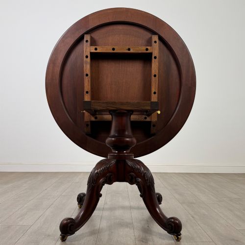 ANTIQUE 19TH CENTURY VICTORIAN BREAKFAST TABLE IN MAHOGANY - ADDITIONAL PHOTO 2