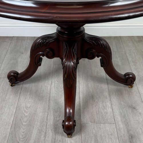 ANTIQUE 19TH CENTURY VICTORIAN BREAKFAST TABLE IN MAHOGANY - ADDITIONAL PHOTO 4