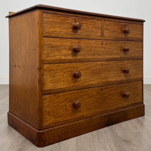 ANTIQUE 19TH CENTURY VICTORIAN CHEST OF DRAWERS IN MAHOGANY - ADDITIONAL PHOTO 7