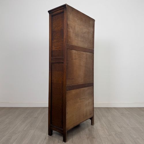 ANTIQUE 20TH CENTURY EDWARDIAN WARDROBE IN OAK - ADDITIONAL PHOTO 4