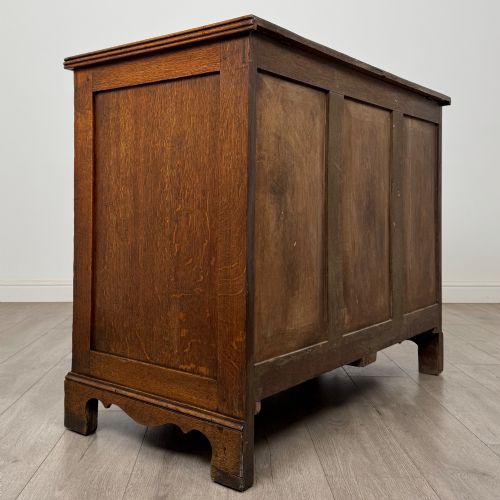 ANTIQUE 18TH CENTURY GEORGIAN OAK MULE CHEST OF FINE QUALITY - ADDITIONAL PHOTO 3