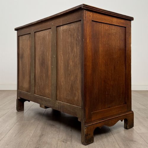 ANTIQUE 18TH CENTURY GEORGIAN OAK MULE CHEST OF FINE QUALITY - ADDITIONAL PHOTO 5