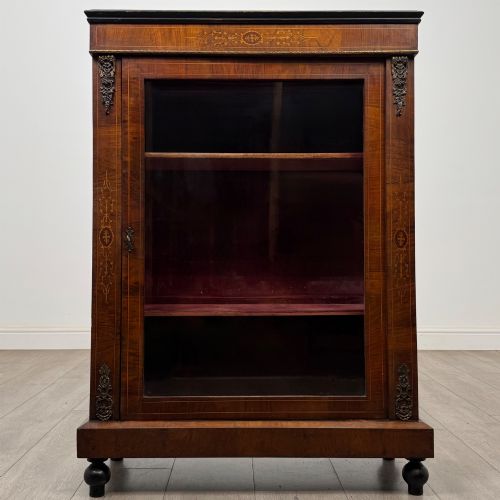 ANTIQUE 19TH CENTURY VICTORIAN PIER CABINET IN WALNUT