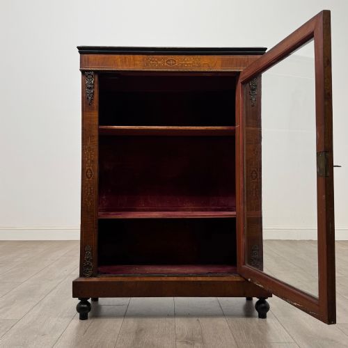 ANTIQUE 19TH CENTURY VICTORIAN PIER CABINET IN WALNUT - ADDITIONAL PHOTO 1