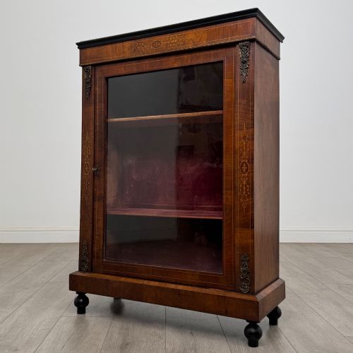 ANTIQUE 19TH CENTURY VICTORIAN PIER CABINET IN WALNUT - ADDITIONAL PHOTO 2