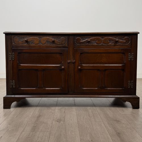ANTIQUE 20TH CENTURY GOOD QUALITY SIDEBOARD IN OAK
