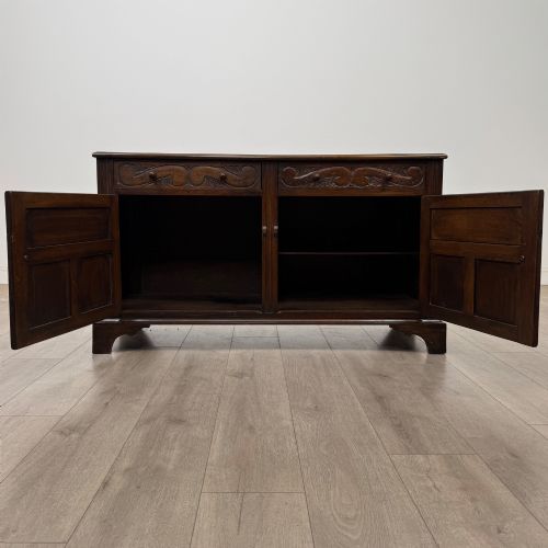 ANTIQUE 20TH CENTURY GOOD QUALITY SIDEBOARD IN OAK - ADDITIONAL PHOTO 1