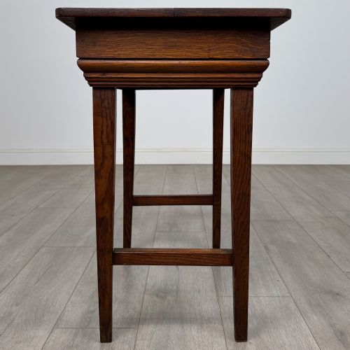 ANTIQUE 20TH CENTURY EDWARDIAN SIDE TABLE IN OAK - ADDITIONAL PHOTO 2