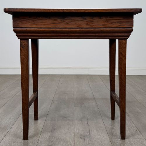 ANTIQUE 20TH CENTURY EDWARDIAN SIDE TABLE IN OAK - ADDITIONAL PHOTO 4