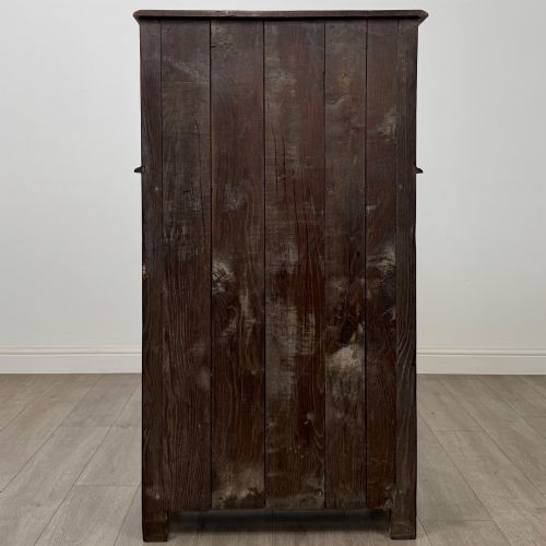 ANTIQUE 20TH CENTURY NARROW COURT CUPBOARD IN OAK - ADDITIONAL PHOTO 5