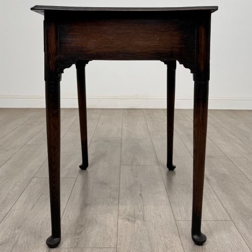 ANTIQUE 20TH CENTURY EDWARDIAN SIDE TABLE IN OAK - ADDITIONAL PHOTO 2