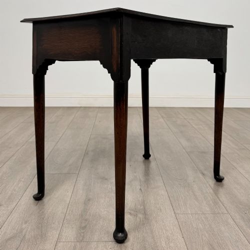 ANTIQUE 20TH CENTURY EDWARDIAN SIDE TABLE IN OAK - ADDITIONAL PHOTO 3