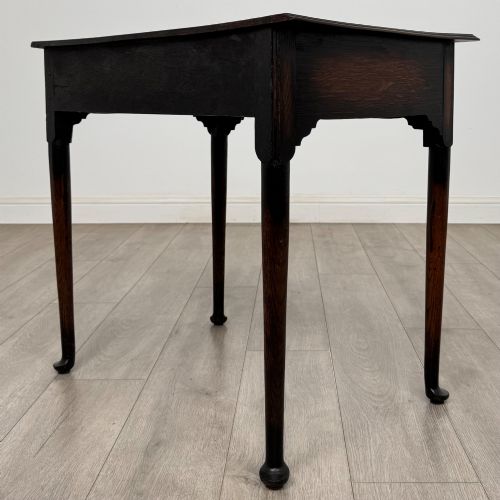 ANTIQUE 20TH CENTURY EDWARDIAN SIDE TABLE IN OAK - ADDITIONAL PHOTO 5