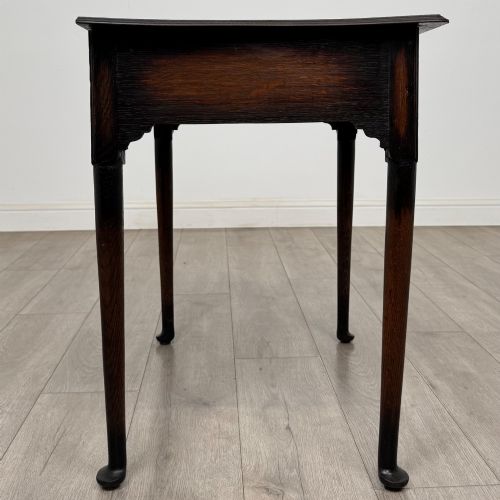 ANTIQUE 20TH CENTURY EDWARDIAN SIDE TABLE IN OAK - ADDITIONAL PHOTO 6
